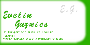 evelin guzmics business card